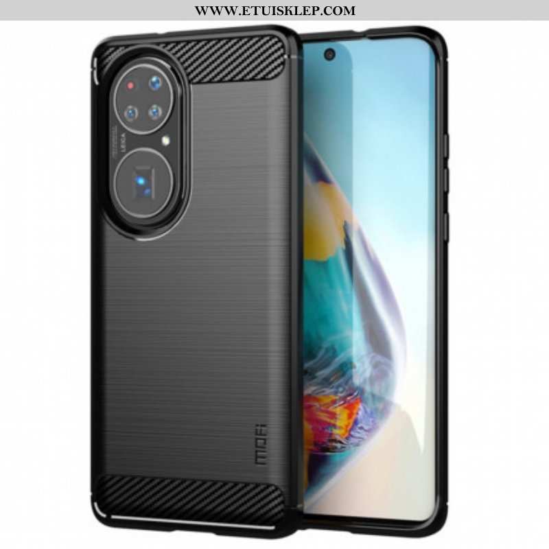 Etui do Huawei P50 Pro Szczotkowane Włókno Węglowe Mofi